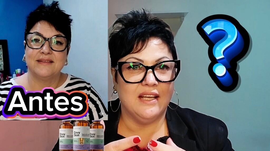 Resultado de antes e depois do envy skin serum clareador atuando contra rugas profundas e olheiras no rosto